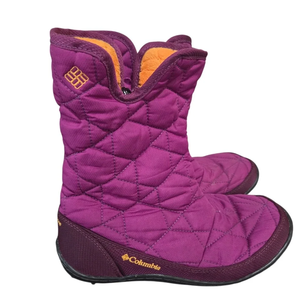 Columbia Girls Omni‎ Tech Waterproof Fleece Lined Winter Boot Size 4